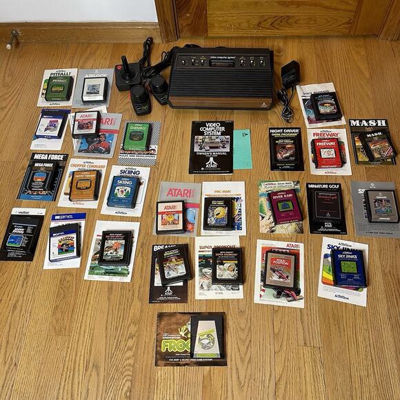 Atari 2600 Light Sixer 6 Switch Console Bundle 25 Game W/ Manuals Tested - Picture 1 of 15